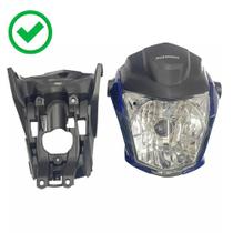 Frente Farol Fan 160 2022 Carenagem +Suporte Azul Met 200300 - PLASMOTO