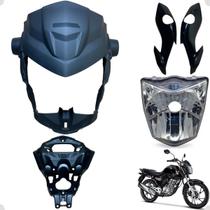 Frente Frontal Farol Cg Fan 160 2022 / 2024 + Suporte do Painel Aranha Frente Frontal Farol Cg Fan 160 2022 / 2024 + Suporte do Painel Aranha