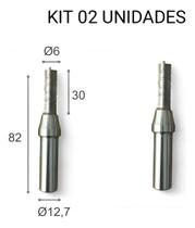Fresa 3 Cortes Reta Router Mdf Mdp Cnc Ø6x30x82 H12,7