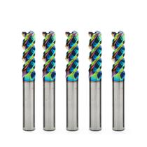 Fresa CNC De 3 Flautas De Carboneto De Tungstênio Para Alumínio, Fibra De Vidro, Acrílico, Madeira,