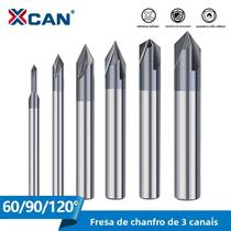 Fresa De Chanfro De Carboneto Com 3 Lâminas, Ângulos De 60, 90 E 120 Graus, Bit De Router Em V De Fresa De Chanfro De Carboneto Com 3 Lâminas, Ângulos De 60, 90 E 120 Graus, Bit De Router Em V De