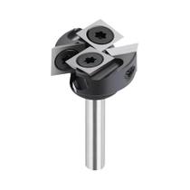 Fresa De Faceamento De 4 Canais Com Haste De 6mm Para Madeira, Estilo Inserto, Para Router CNC Fresa De Faceamento De 4 Canais Com Haste De 6mm Para Madeira, Estilo Inserto, Para Router CNC