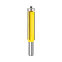 Fresa De Topo Com Haste De 12mm, 4 Lâminas, Rolamento Superior E Inferior, De Metal Duro, Para Corte