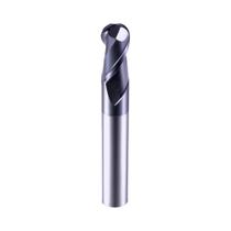 Fresa De Topo De Bola De 2 Flautas, Aço Duro Revestido Nano Para Ferro Fundido, Latão, Carboneto De