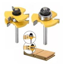 Fresa De Tupia Macho Fêmea Metal Duro Profissional Haste 6Mm Fresa De Tupia Macho Fêmea Metal Duro Profissional Haste 6Mm