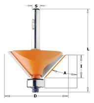 Fresa De Widea Para Chanfro 25º 22,2x12,7mm Cmt - 73619011