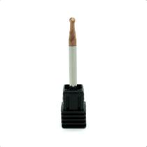 Fresa Esférica 3mm H4 2 Cortes Metal Duro 58HRC Fresa Esférica 3mm H4 2 Cortes Metal Duro 58HRC