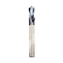 Fresa Esférica Metal Duro 2 Cortes Com 45HRC 1.5mm x 3mm cobertura TiAlN