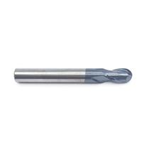 Fresa Esférica Metal Duro 2 Cortes Com 55HRC 6mm x 12mm cobertura TiSiN Fresa Esférica Metal Duro 2 Cortes Com 55HRC 6mm x 12mm cobertura TiSiN