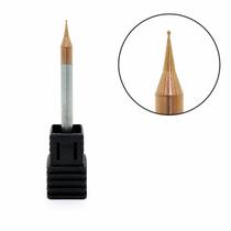Fresa Esférica Micro 0,4mm 2 Cortes Metal Duro 60hrc Tisin Fresa Esférica Micro 0,4mm 2 Cortes Metal Duro 60hrc Tisin