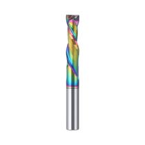 Fresa Espiral De Carboneto Com 2 Lâminas, Haste De 1/2, Corte Para Cima E Para Baixo, Bits De Router Fresa Espiral De Carboneto Com 2 Lâminas, Haste De 1/2, Corte Para Cima E Para Baixo, Bits De Router