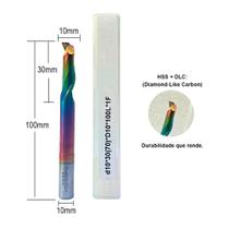 Fresa Pantógrafo Corte Ø10 x AC30mm x Haste Ø10mm x CT 100mm