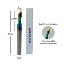 Fresa Pantógrafo Corte Ø8 x AC20mm x Haste Ø8mm x CT 80mm