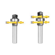 Fresa Para Madeira Cove 47mm 1-7/8 T&G, Conjunto De 2 Peças Para Fresadora De Madeira