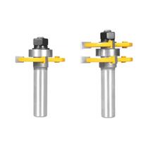 Fresa Para Madeira Cove 47mm 1-7/8 T&G, Conjunto De 2 Peças Para Fresadora De Madeira