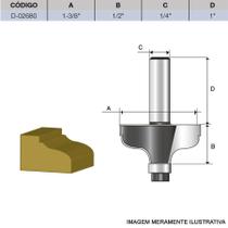 Fresa para Moldura e Rebaixo com Rolamento HT 1.3/8 Pol D-02680 Makita