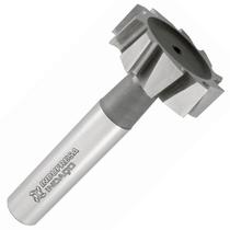 Fresa para Rasgo de Chaveta Haste Cilíndrica, Dentes Cruzados Tipo WOODRUFF - Med. 1 x 3/16" - DIN 850 BN - Cód. 1641 - INDAÇO