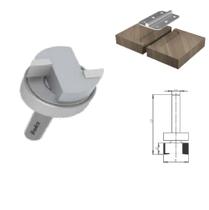 Fresa Para Rebaixo Dobradiça Com Aba 30mm Radix Com Rolamento G13F1906 Haste 6 mm