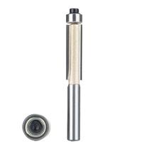 Fresa Reta Com Rolamento Haste 6mm X Corte 6.35mm X 20mm Para Rebaixo Formica e Gabarito Luthier