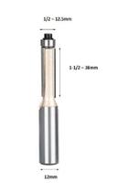 Fresa Reta Longa Com Rolamento 12MmX 12.5MmX38Mm Luthier