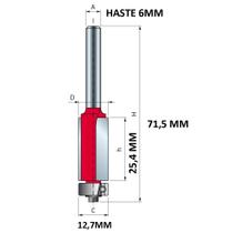 Fresa Reta Paralela 2 Cortes 12,7X254Mm H06mm Freud 42-10406P com rolamento Freud