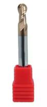 Fresa Topo Esférica de Metal Duro 10Mm - 2 Cortes 55Hrc H10