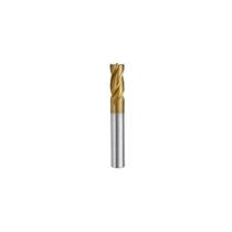 Fresa topo longa aço rápido com tin 10mm 4 cortes
