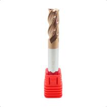 Fresa Topo Reto 10mm 4 Cortes Metal Duro 55HRC Fresa Topo Reto 10mm 4 Cortes Metal Duro 55HRC