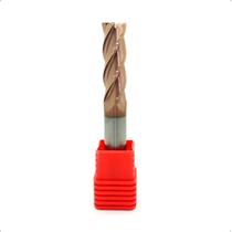 Fresa Topo Reto 14mm 4 Cortes Metal Duro 55HHRC Fresa Topo Reto 14mm 4 Cortes Metal Duro 55HHRC