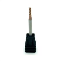 Fresa Topo Reto 2,5mm 4 Cortes Metal Duro 58HRC Premium Fresa Topo Reto 2,5mm 4 Cortes Metal Duro 58HRC Premium