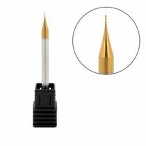 Fresa Topo Reto Micro 0,2mm 2 Cortes Metal Duro 60HRC