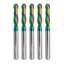 Fresadora de topo de metal duro WEXWE Tools Ball Nose 2 Flute Router Bits Fresadora de topo de metal duro WEXWE Tools Ball Nose 2 Flute Router Bits