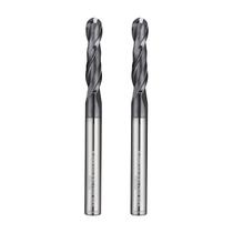 Fresadora de topo de metal duro WEXWE Tools, ponta esférica extra longa, haste de 8 mm