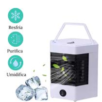 Frescor portátil: ar-condicionado e nebulizador em um!