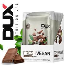 Fresh Vegan Proteina Vegana Cacau Caixa 10 un Dux Nutrition