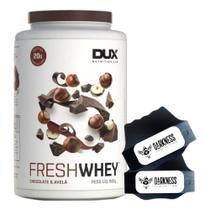 Fresh Whey Isolado Hidro 3W Chocolate 900g Luva Darkness Dux