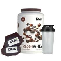 Fresh Whey Isolado Hidro Belga 900G Luva Dux + Coqueteleira