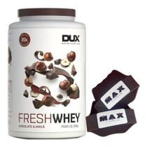 Fresh Whey Isolado Hidro Chocolate 900g Luva Max Branco Dux