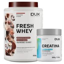 Fresh Whey Isolado Hidro Chocolate Belga 900g Creatina - Dux