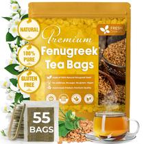 FRESHDRINKUS, Chá de Feno-grego Premium com 55 sachês, 100% natural e puro de feno-grego. Chá de ervas de feno-grego. Feito com sachês de chá de material natural. Sem açúcar, sem cafeína, sem glúten, vegano. FRESHDRINKUS, Chá de Feno-grego Premium com 55 sachês, 100% natural e puro de feno-grego. Chá de ervas de feno-grego. Feito com sachês de chá de material natural. Sem açúcar, sem cafeína, sem glúten, vegano.