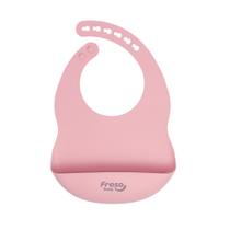 Freso Baby Babador Silicone Alimentação Bebê Introdução Alimentar BLW Fecho Ajustável com Bolso Pega Migalhas Impermeável Livre de BPA