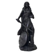 Freya Estátua Deusa Amor Beleza Luxúria Enfeite Resina Preto