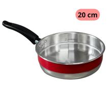 Frigideira 20 Pop Redonda de Aluminio Panela Cabo de Baquelite Plastico Vermelha Frigideira 20 Pop Redonda de Aluminio Panela Cabo de Baquelite Plastico Vermelha