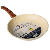 Frigideira 24cm Fogão Indução Gás Elétrico Vitrocerâmico Revestimento Cerâmico Cabo Cabelite Profissional Chef Utensílio Cozinha Durabilidade
