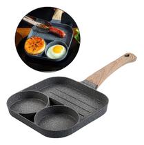 Frigideira 3 Divisorias Antiaderente Ovo Hambúrguer Bacon Frigideira 3 Divisorias Antiaderente Ovo Hambúrguer Bacon