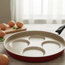 Frigideira 4 Divisórias Ovos Hambúrguer Omelete Multiuso