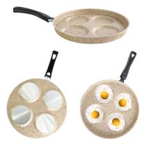 Frigideira 4 Em 1 Multiuso Com Divisórias Antiaderente Grill Cor Bege Stone