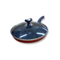 Frigideira 4 Ovos Hamburgueres Vermelha Com Tampa De Vidro Alumi-Aço Linha Premium J4TECH Alumínio Antiaderente Teflon Ultra Resistente Frigideira 4 Ovos Hamburgueres Vermelha Com Tampa De Vidro Alumi-Aço Linha Premium J4TECH Alumínio Antiaderente Teflon Ultra Resistente