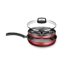 Frigideira 4 Ovos Poche De Aluminio Com Antiaderente