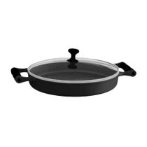 Frigideira 93796-LB Alumínio 2,5L 28cm com Alças de Silicone e Tampa de Vidro Preto Libaneza Frigideira 93796-LB Alumínio 2,5L 28cm com Alças de Silicone e Tampa de Vidro Preto Libaneza